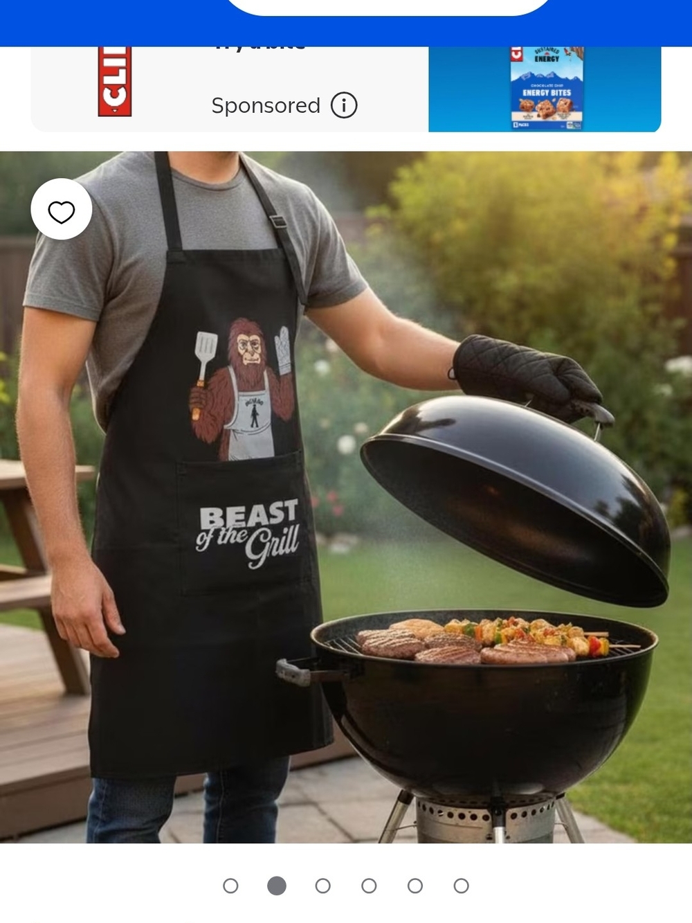 Beast of the Grill Black BBQ Apron with Mitt ( Bundle & Save 10%)